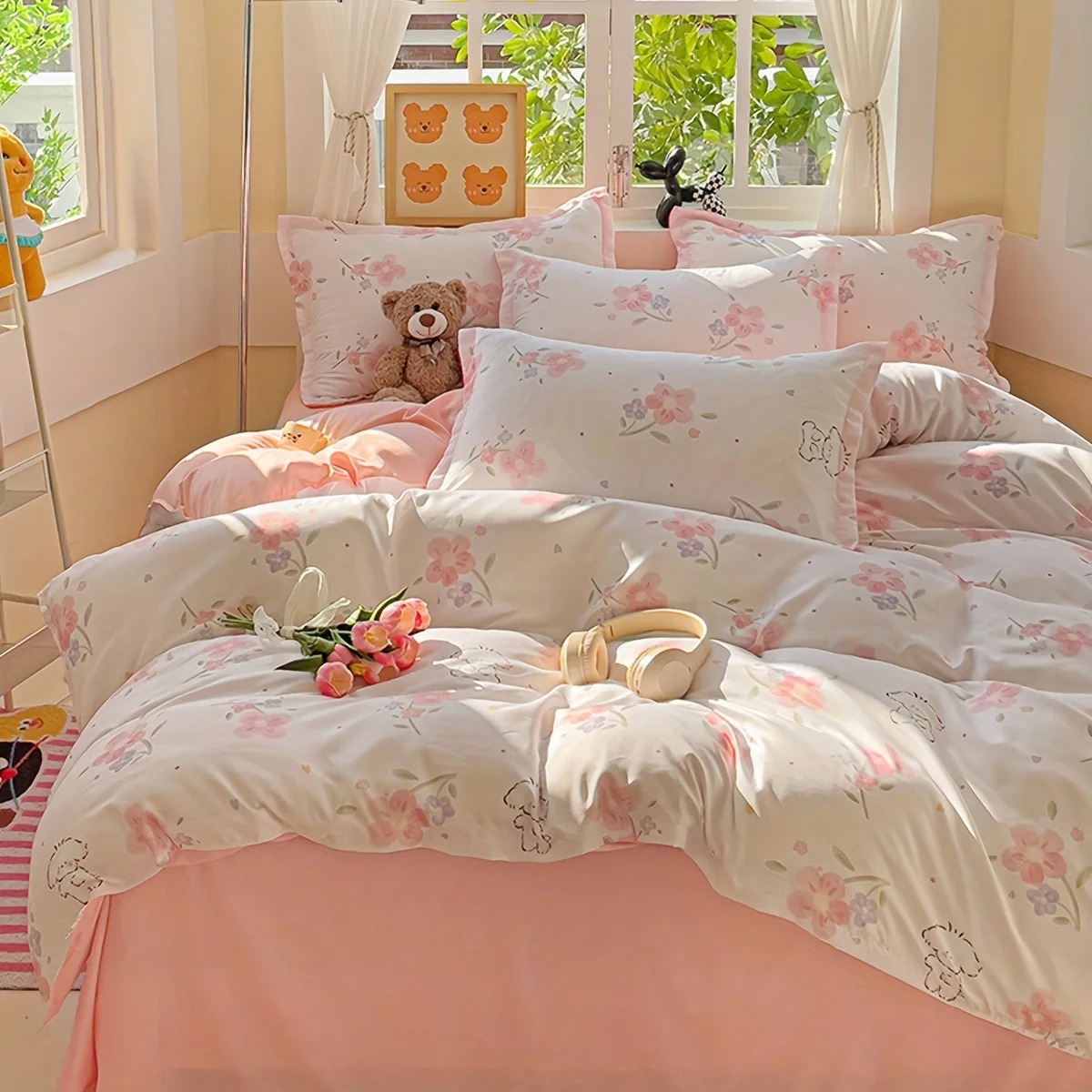 Duvet Cover Sets With Zipper - Juego de 4 Fundas de Edredón