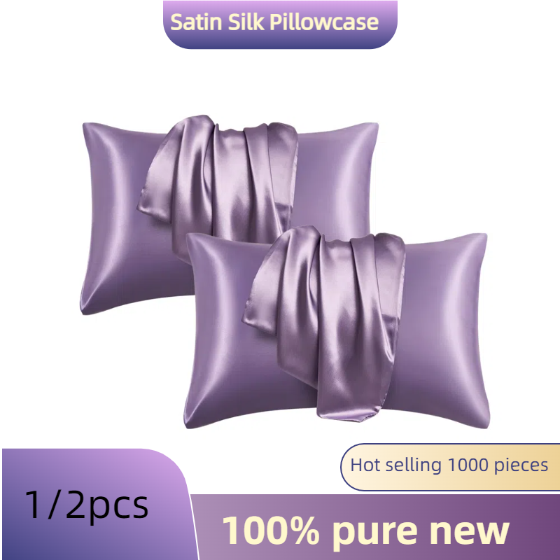 Satin Silk Pillowcase Hair Skin - 1/2 Fundas de Almohada de Seda