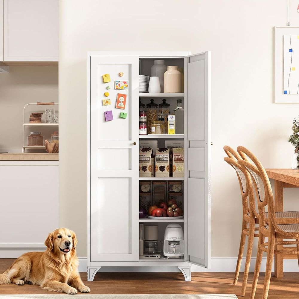 Kitchen - Armario de Almacenamiento Metálico con 2