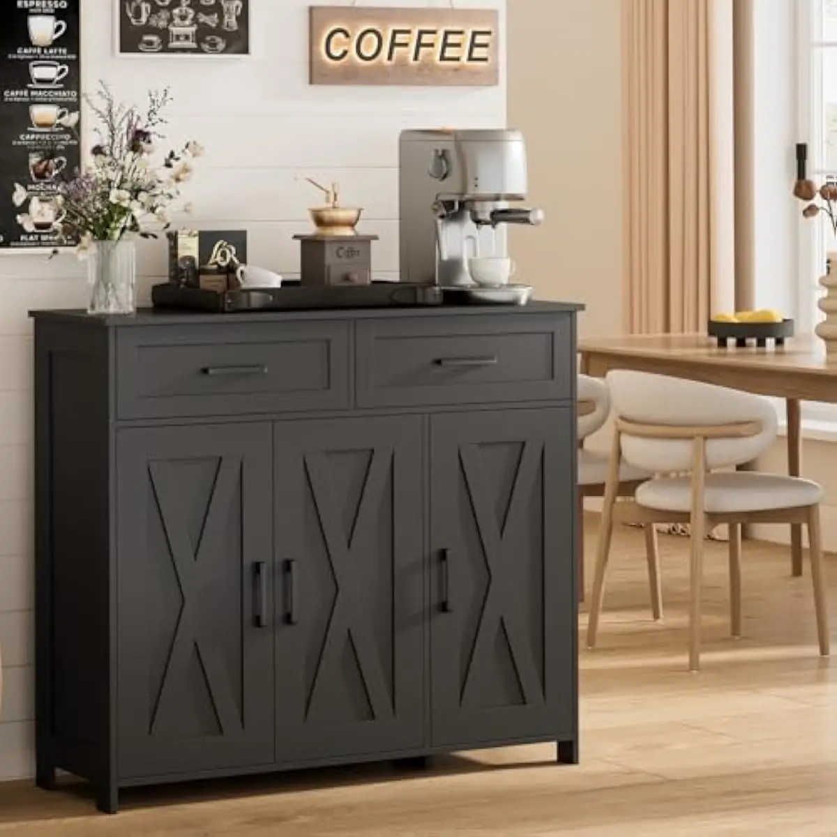 Kitchen - Mueble de Almacenamiento para Cafetería con