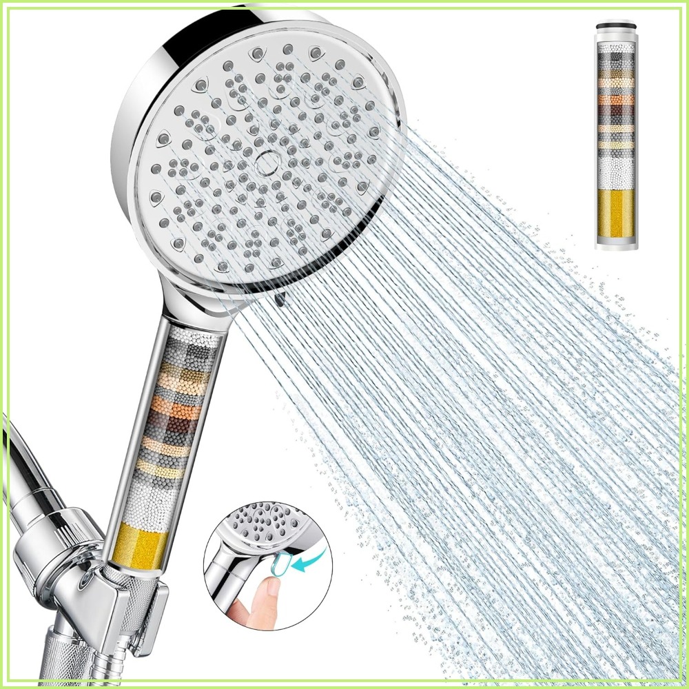 High Pressure Shower Head Handheld - Cabezal de Ducha Filtrante con Rociador