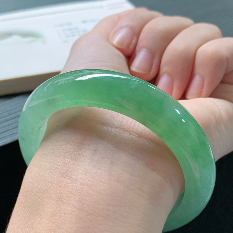 Lighting - Pulsera de jadeíta, jade encerado de