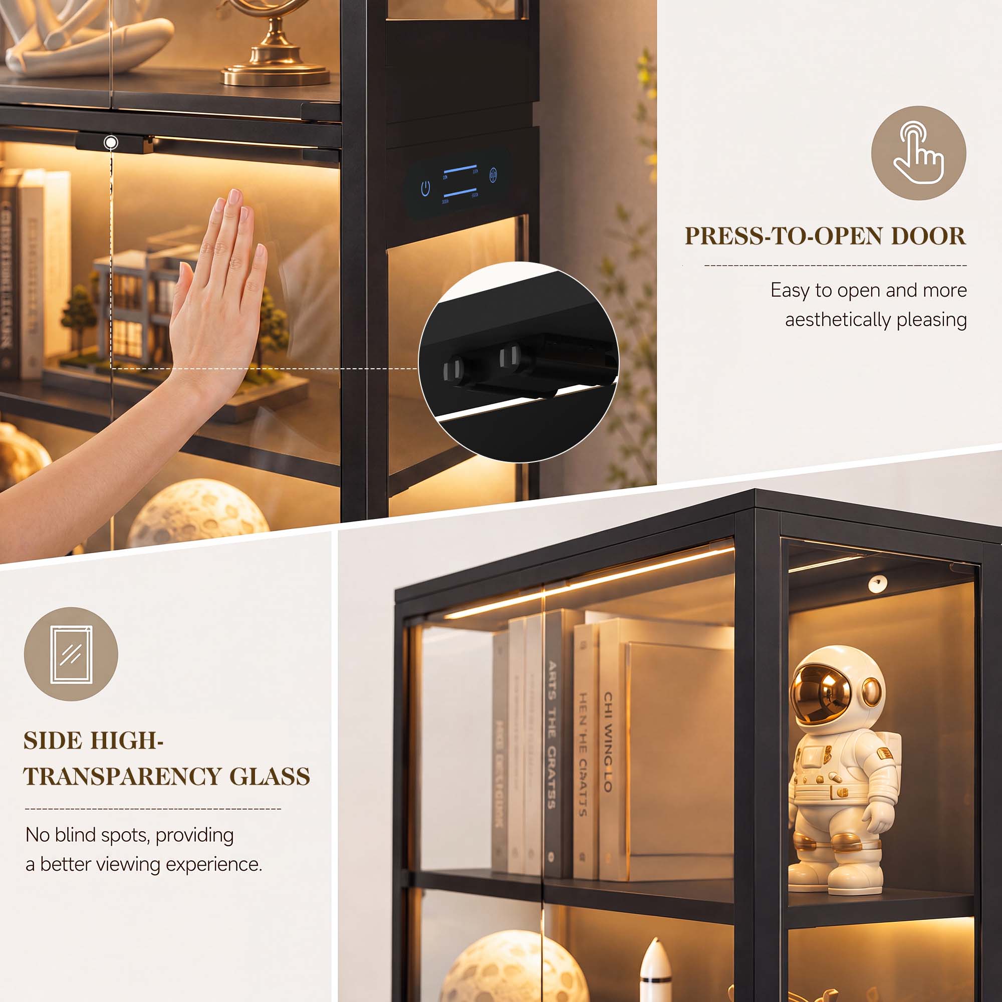 TCGBKAF Vitrina de 5 niveles c - Lighting reseña y precio