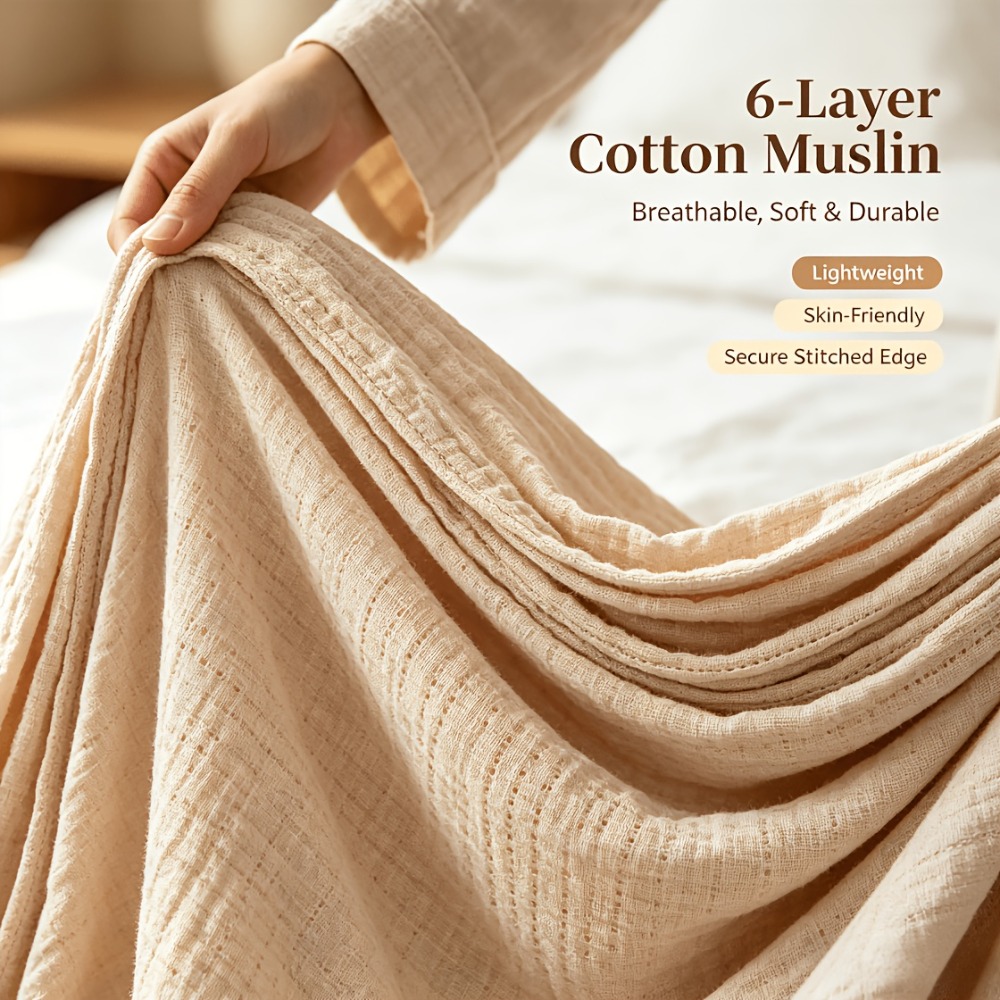 Manta de muselina 100% algodón - Muslin Cotton Bedspread reseña y precio
