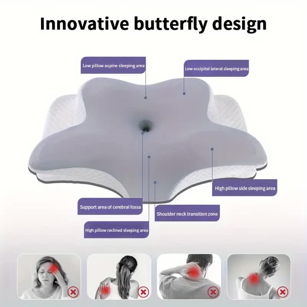 Almohadas de Espuma Viscoelást - Memory Foam Orthopedic Pillow Neck Pain reseña y precio