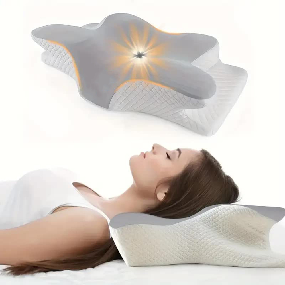 Almohadas de Espuma Viscoelást - Memory Foam Orthopedic Pillow Neck Pain reseña y precio