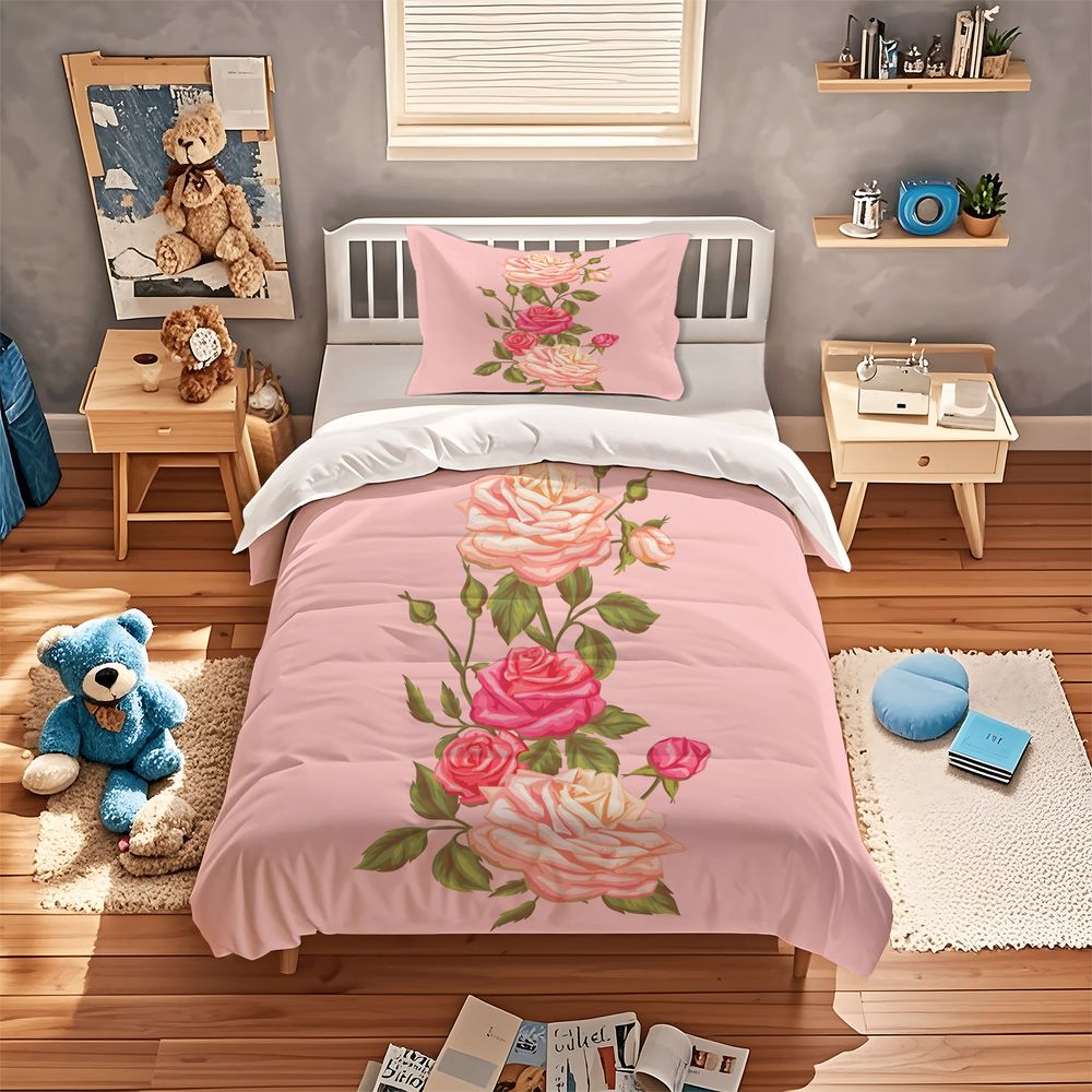 Juego de Funda de Edredón con  - Aesthetic Floral Duvet Cover reseña y precio