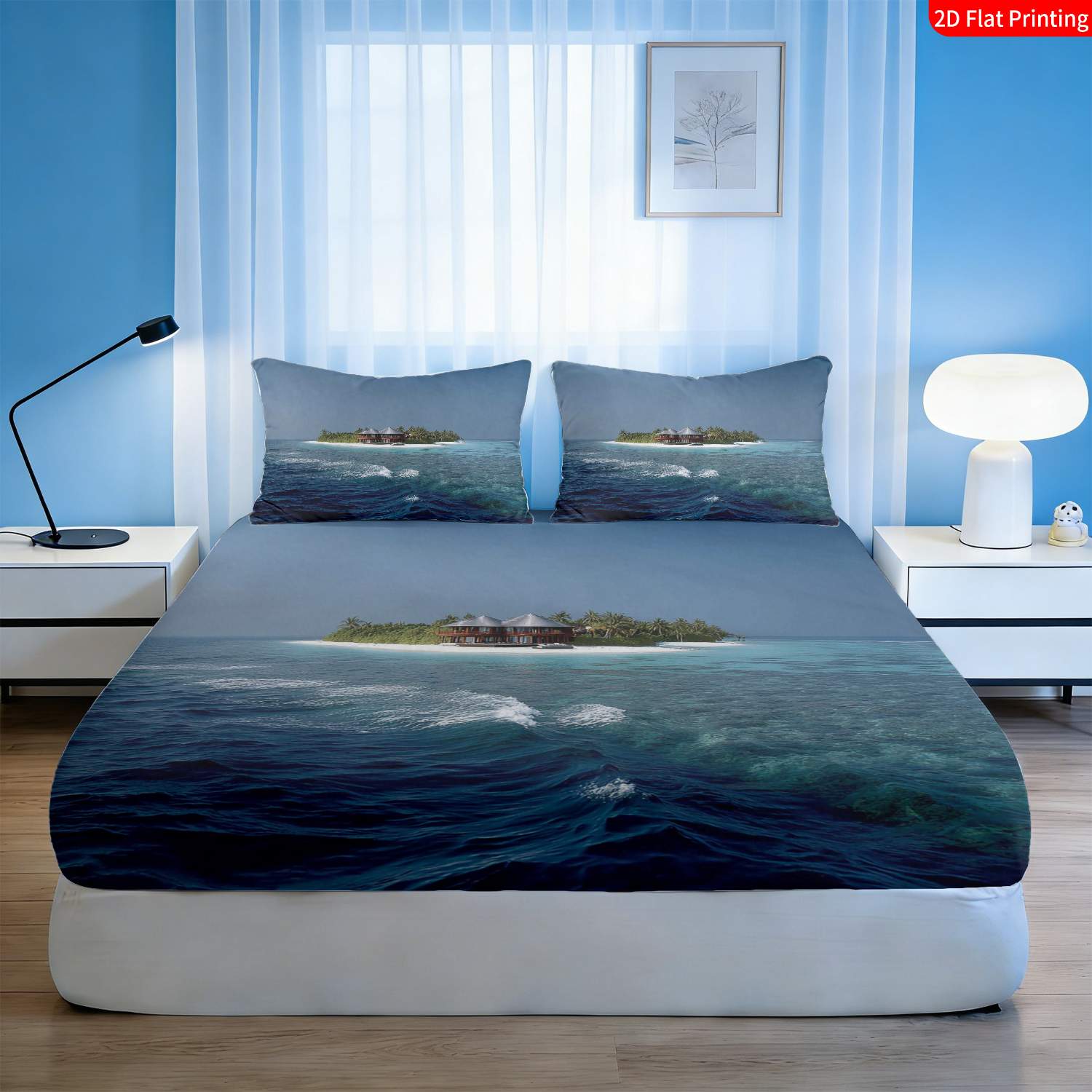 Juego de Ropa de Cama con Esta - Fitted Bed Sheets Deep Pocket reseña y precio