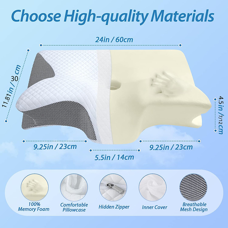 Nueva Almohada Cervical de Esp - Anti Snore Contour Pillow reseña y precio
