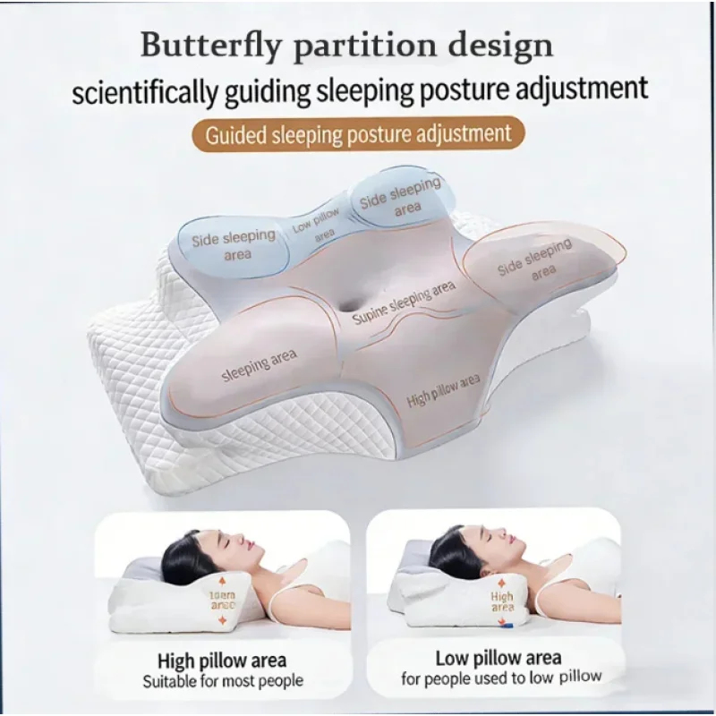 Almohada Cervical de Espuma Vi - Memory Foam Orthopedic Pillow Neck Pain reseña y precio