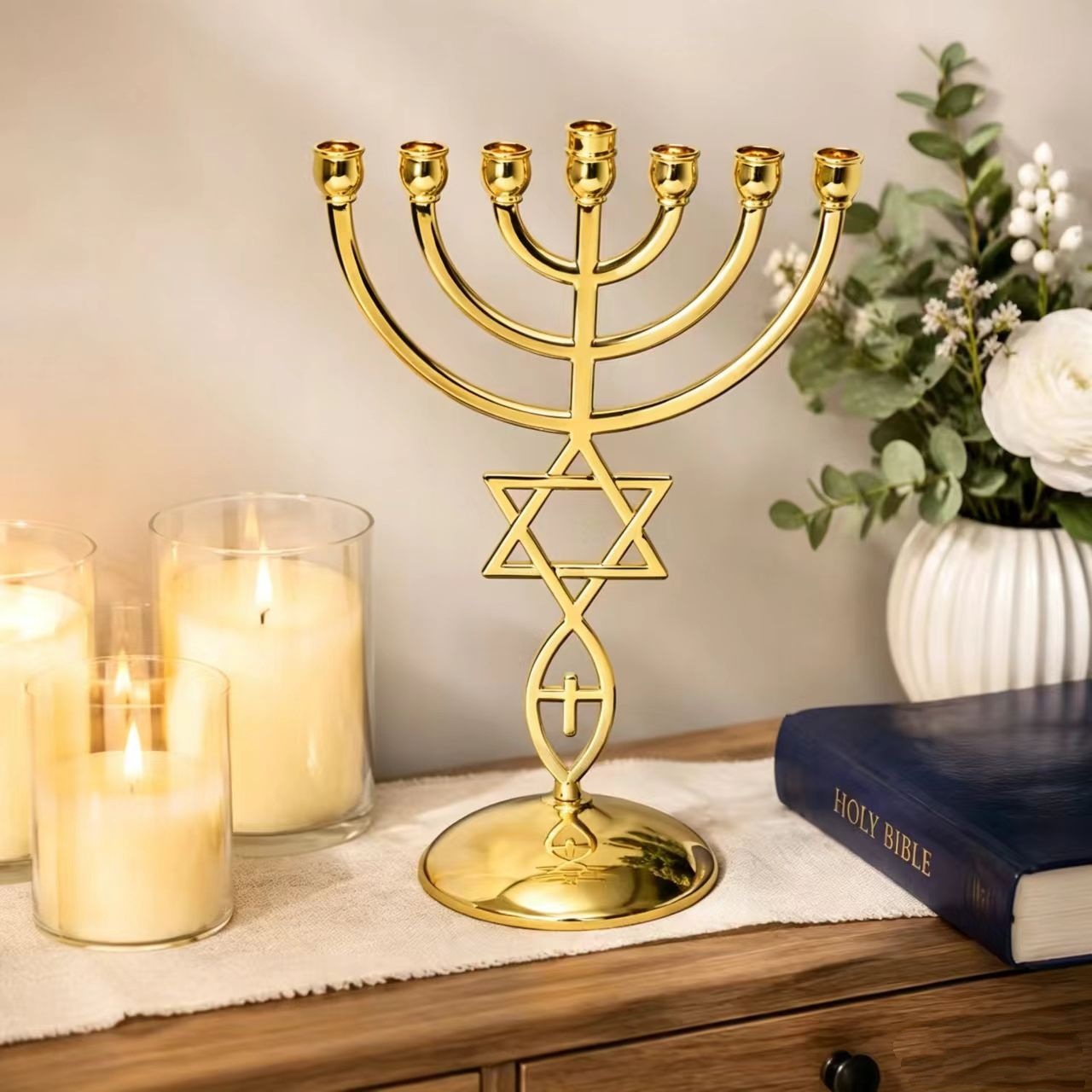 Juego de Candelabros de Siete  - Home Decor reseña y precio
