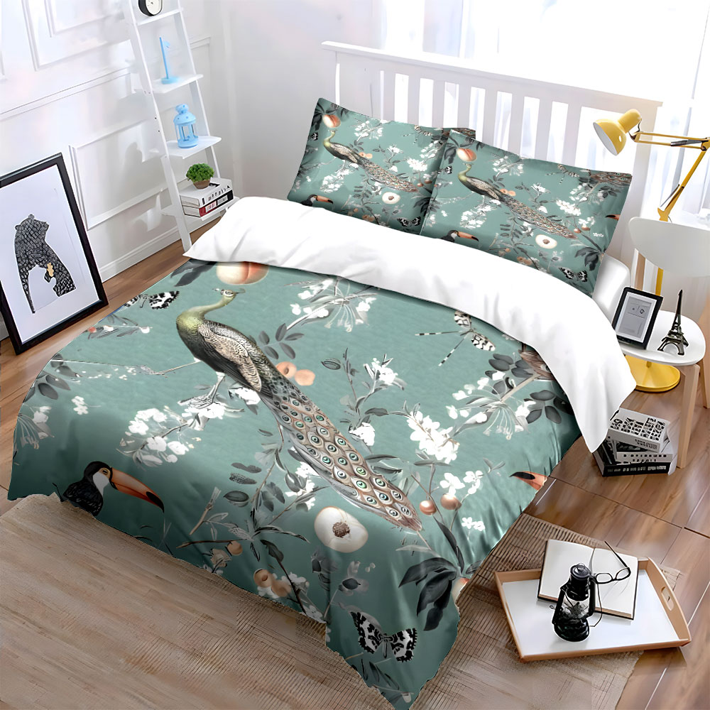 Juego de ropa de cama floral c - Aesthetic Floral Duvet Cover reseña y precio
