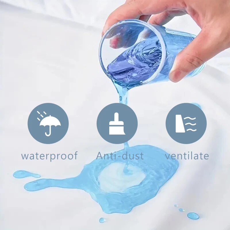 Protector de colchón impermeab - Waterproof Mattress Protector Breathable reseña y precio