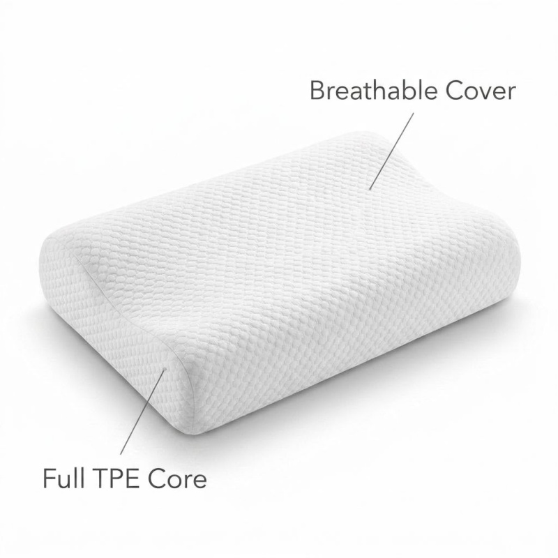 Almohada de Pectina TPE Transp - Anti Snore Contour Pillow reseña y precio