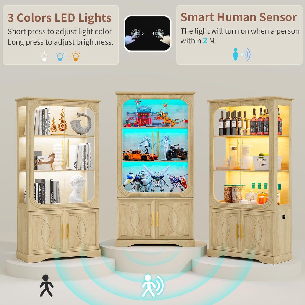Vitrina con Puertas de Vidrio  - Storage & Organization reseña y precio