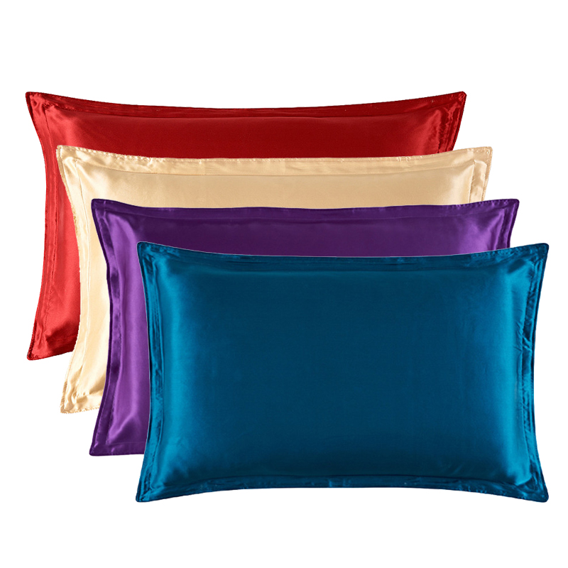 Funda de almohada de 48x74cm d - Satin Silk Pillowcase Hair Skin reseña y precio