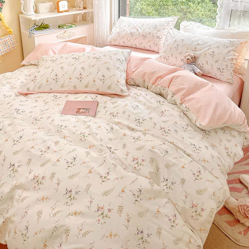 Juego de ropa de cama de flore - Aesthetic Floral Duvet Cover reseña y precio
