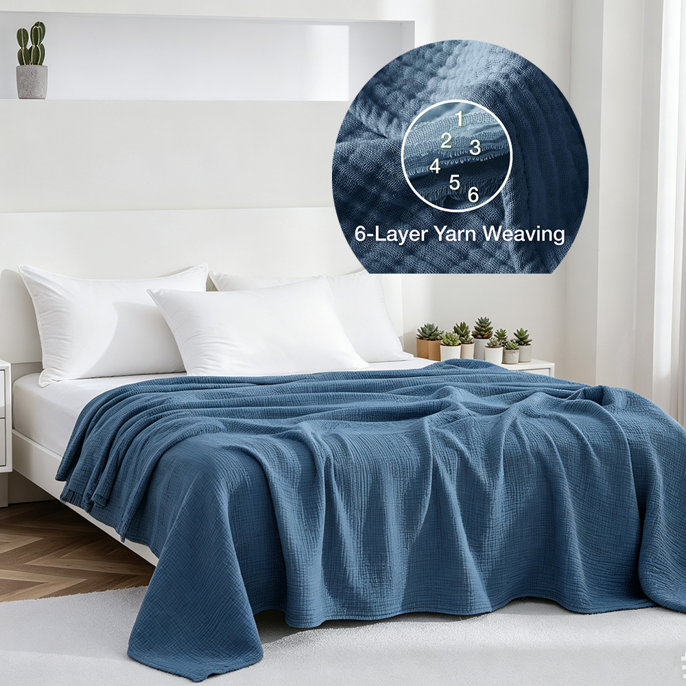Mantas de Muselina de Algodón  - Muslin Cotton Bedspread reseña y precio