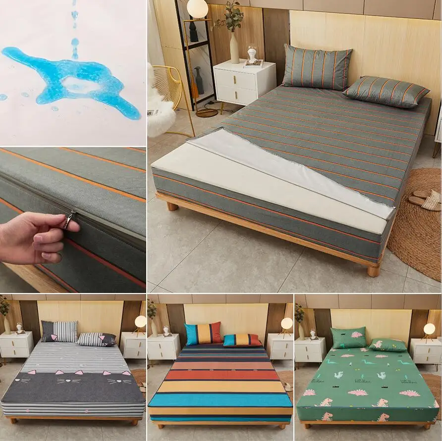 Funda protectora de colchón de - Waterproof Mattress Protector Breathable reseña y precio
