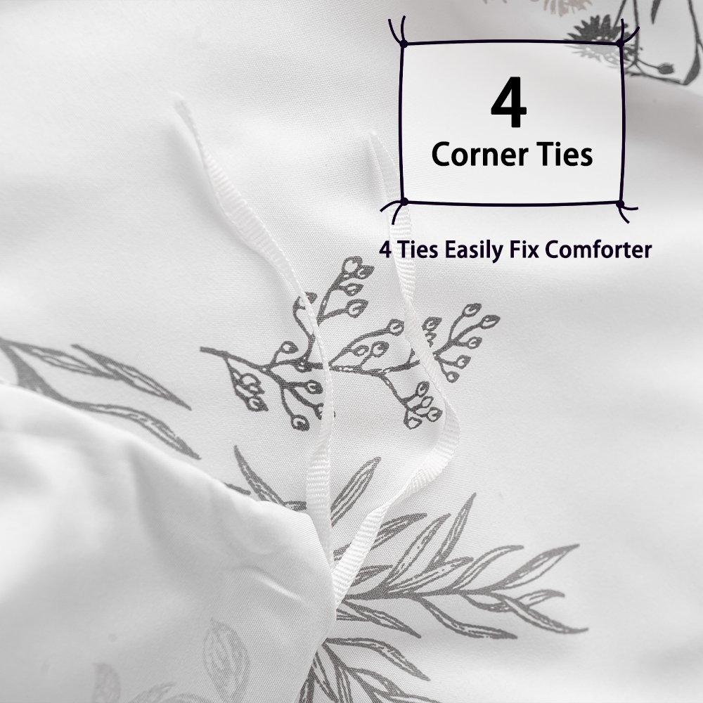 Juego de 3 Fundas de Edredón c - Aesthetic Floral Duvet Cover reseña y precio