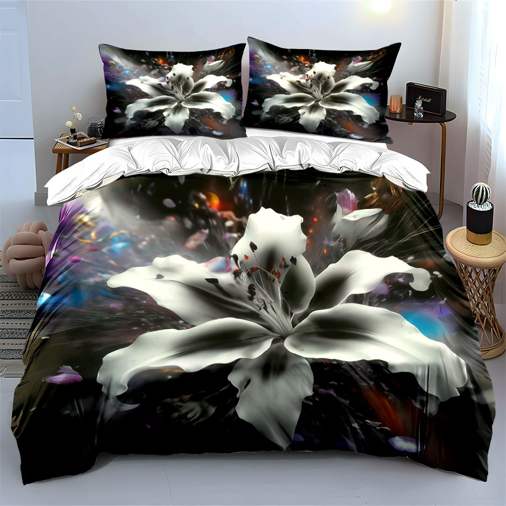 Juego de Ropa de Cama Abstract - Aesthetic Floral Duvet Cover reseña y precio