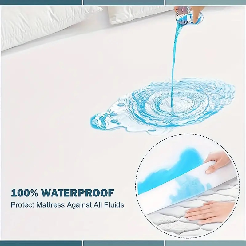 Funda de colchón acolchada 100 - Waterproof Mattress Protector Breathable reseña y precio
