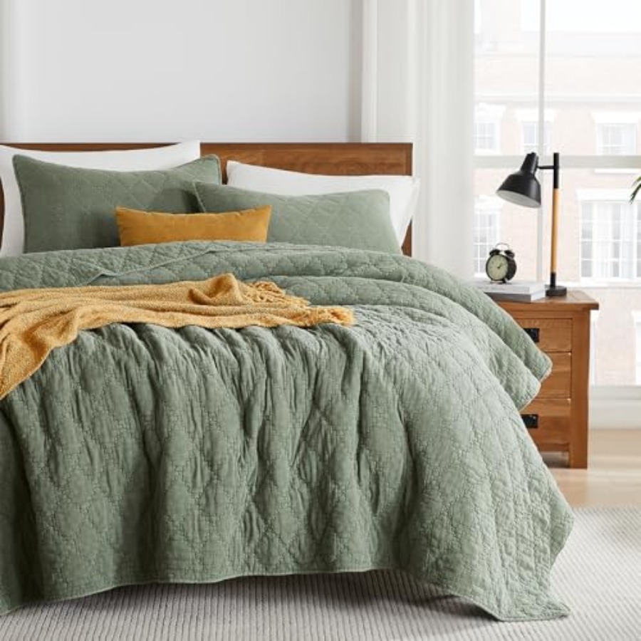 Juego de edredón de algodón mu - Muslin Cotton Bedspread reseña y precio