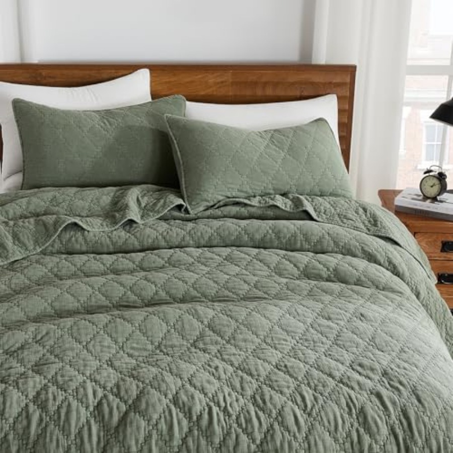 Juego de edredón de algodón mu - Muslin Cotton Bedspread reseña y precio