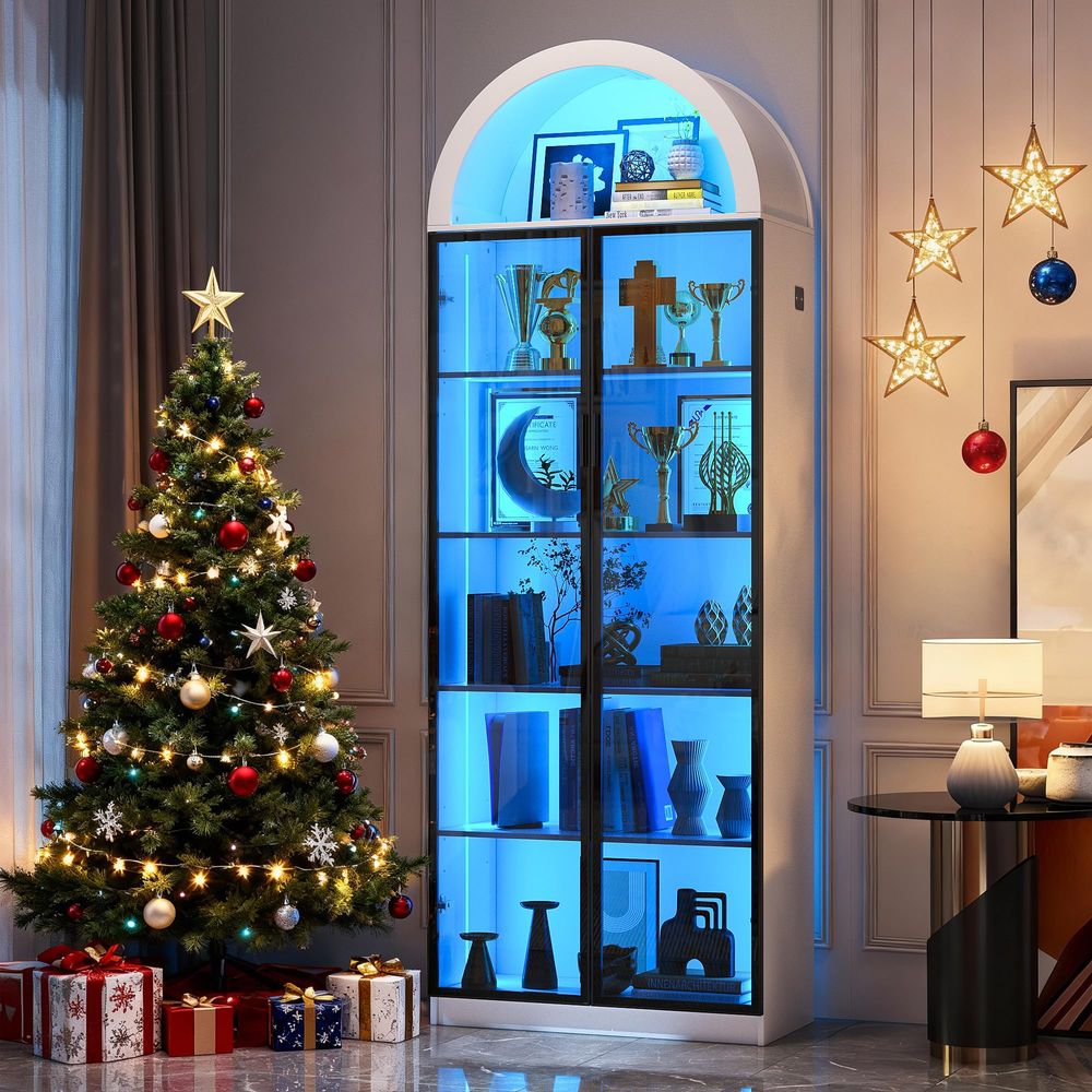 Vitrina con Puertas y Estantes - Lighting reseña y precio