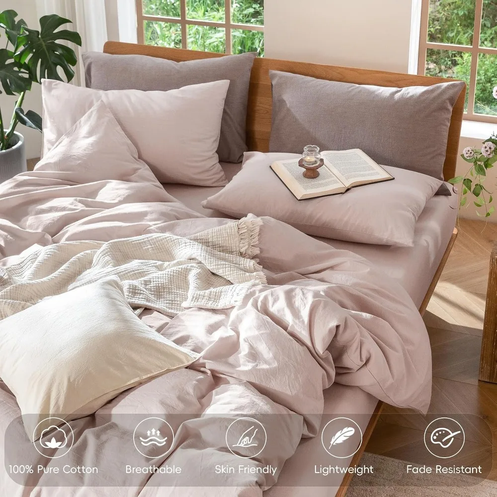 Juego de Funda de Edredón 100% - Duvet Cover Sets With Zipper reseña y precio