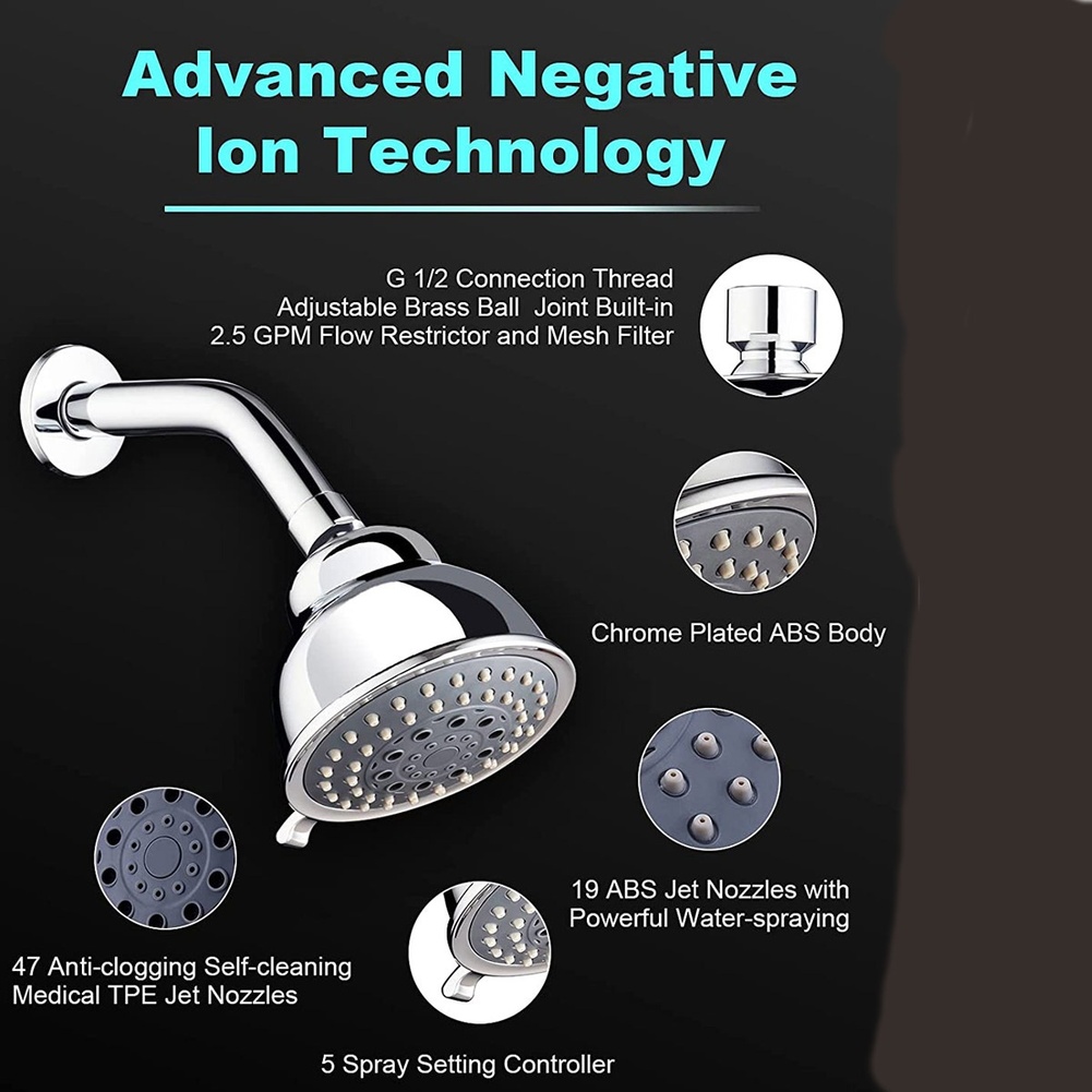 Cabezal de ducha para baño, ca - High Pressure Shower Head Handheld reseña y precio