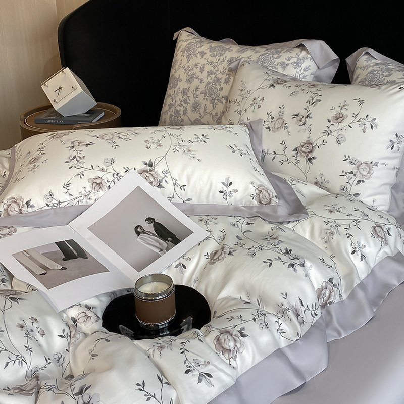 Juego de cama de lujo con esta - Aesthetic Floral Duvet Cover reseña y precio