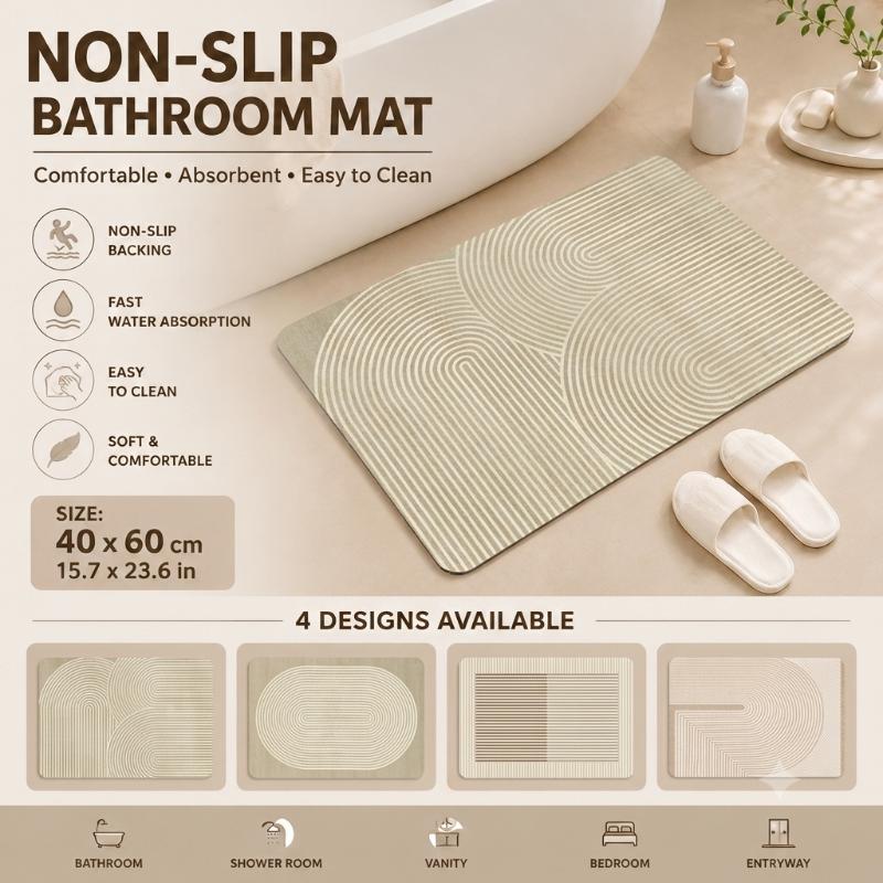 Alfombra de Baño de Diatomita  - Quick Dry Diatomite Bath Mat reseña y precio