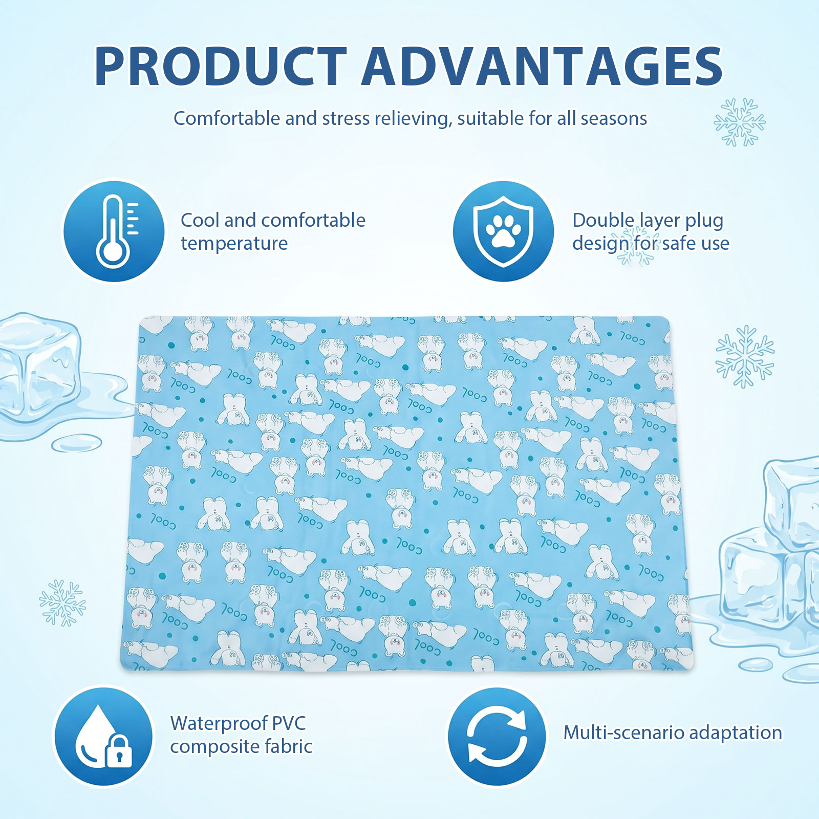 Alfombra Refrigerante para Per - Cooling Blanket Hot Sleepers reseña y precio