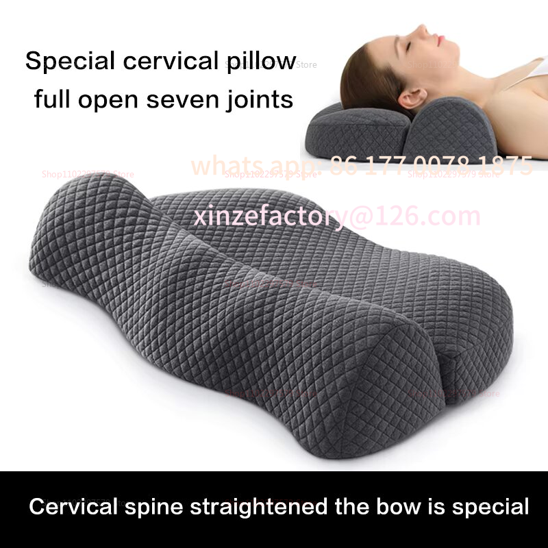 Almohada de contorno de espuma - Memory Foam Orthopedic Pillow Neck Pain reseña y precio