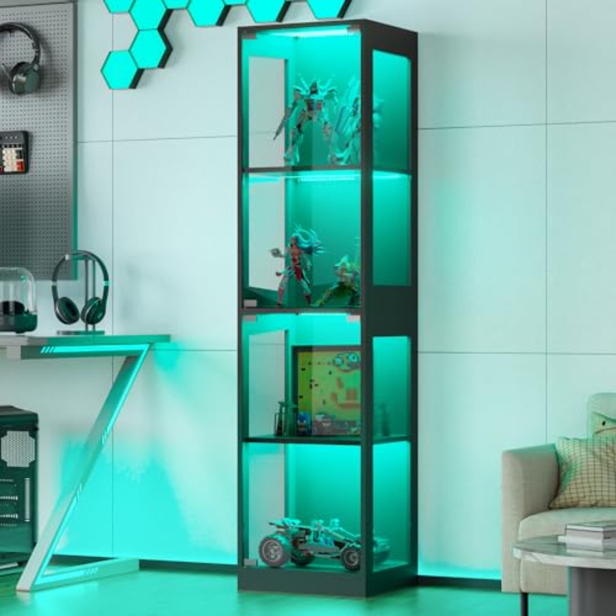 Vitrina de cristal con luces R - Lighting reseña y precio