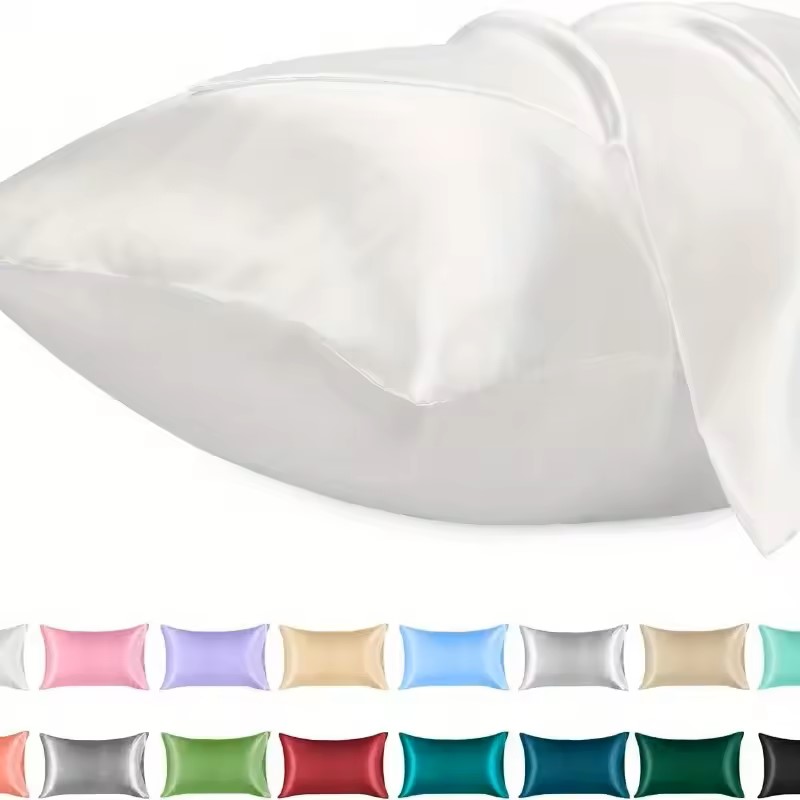 1 Funda de Almohada de Satén p - Satin Silk Pillowcase Hair Skin reseña y precio