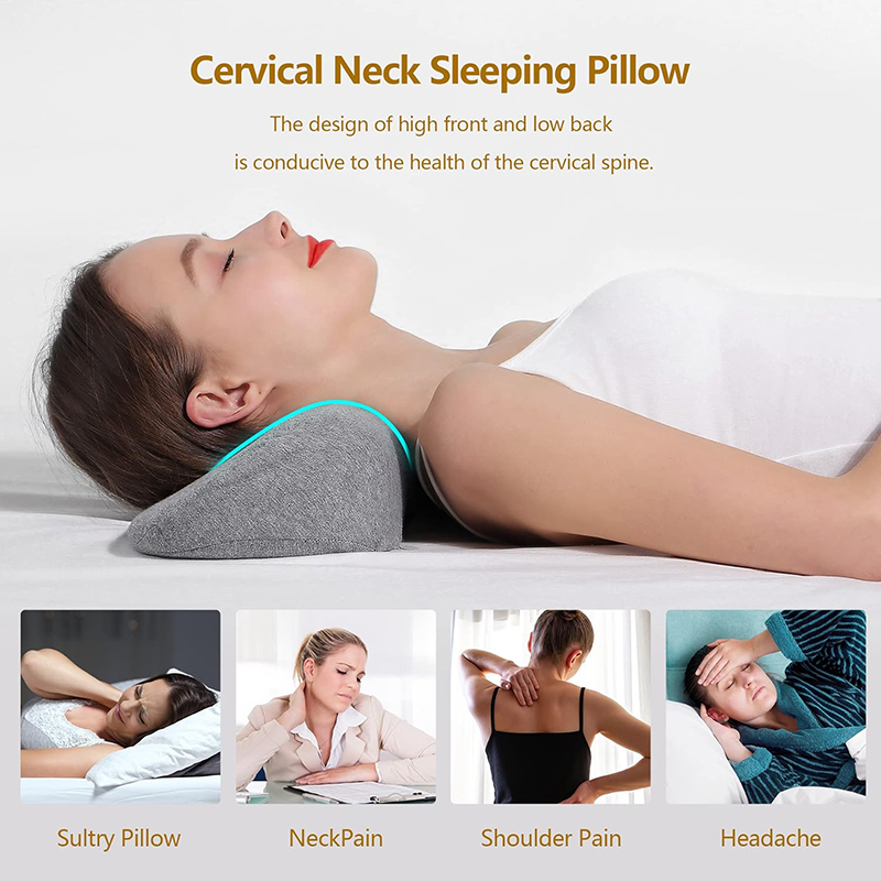 Almohada de espuma viscoelásti - Anti Snore Contour Pillow reseña y precio