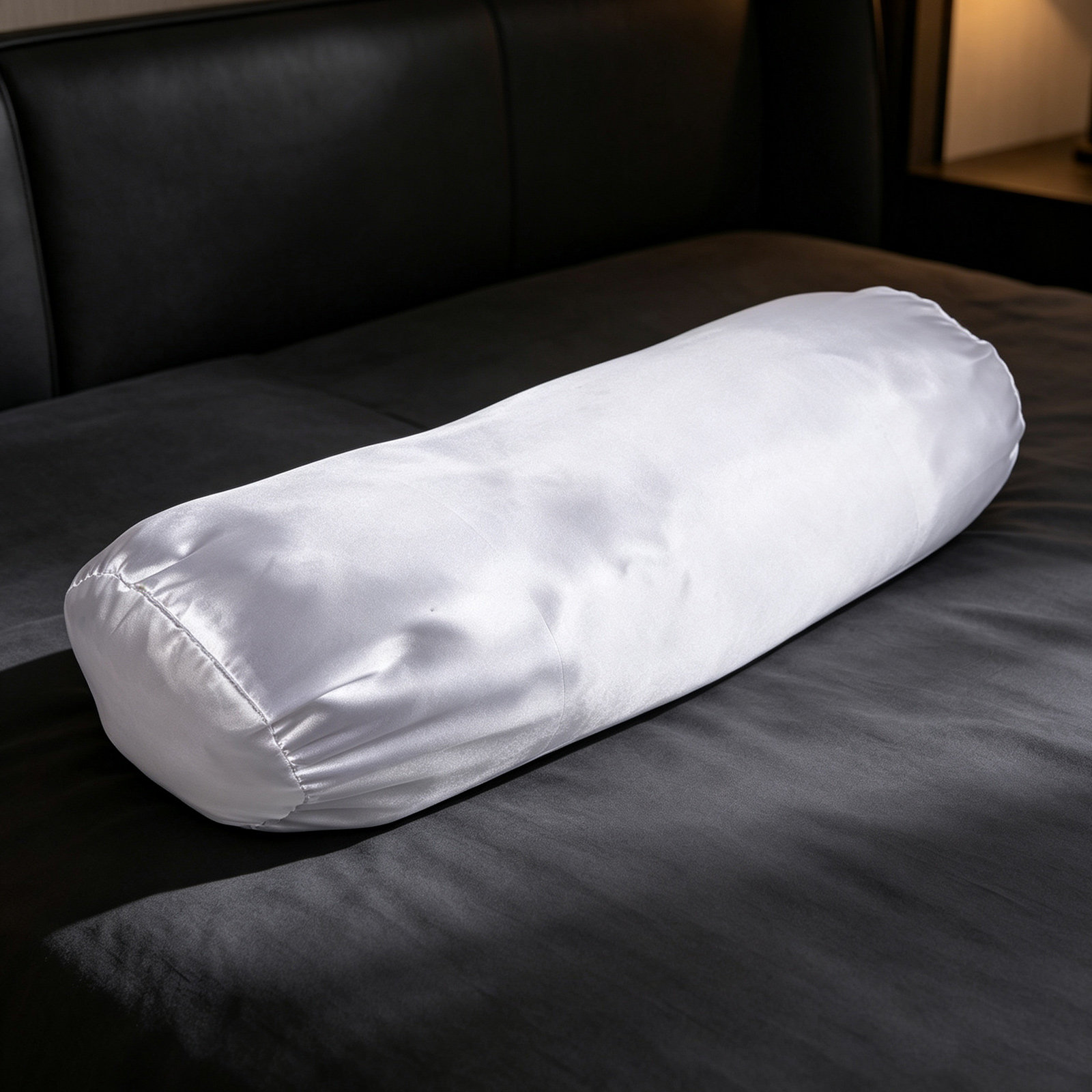 Funda de almohada redonda de s - Satin Silk Pillowcase Hair Skin reseña y precio