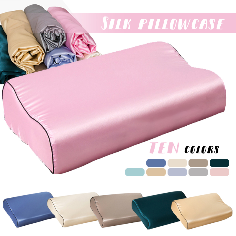 Funda de almohada de látex sat - Satin Silk Pillowcase Hair Skin reseña y precio