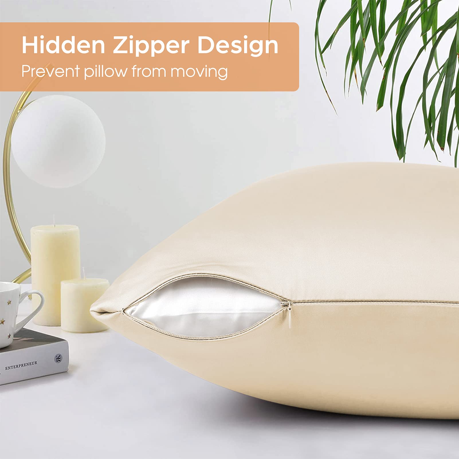 Fundas de almohada de satén pa - Satin Silk Pillowcase Hair Skin reseña y precio