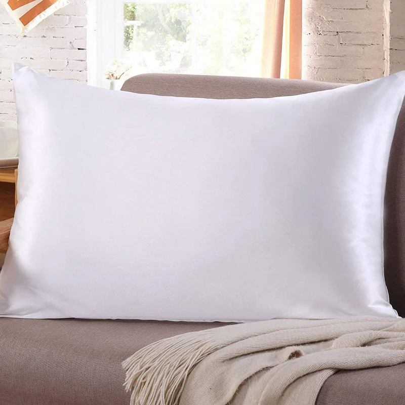 Nueva funda de almohada de sat - Satin Silk Pillowcase Hair Skin reseña y precio