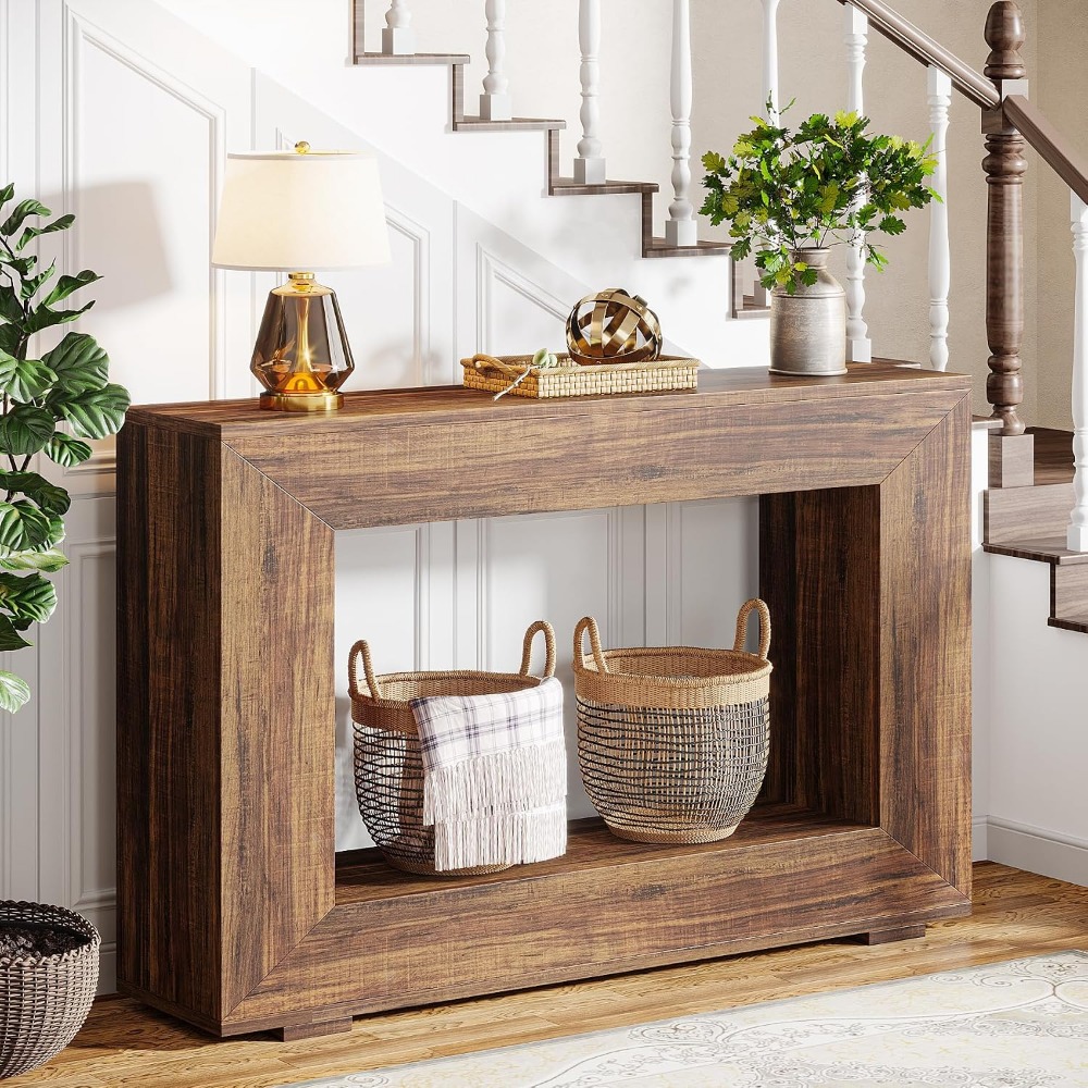 Mesa Consola Estilo Rústico de - Storage & Organization reseña y precio