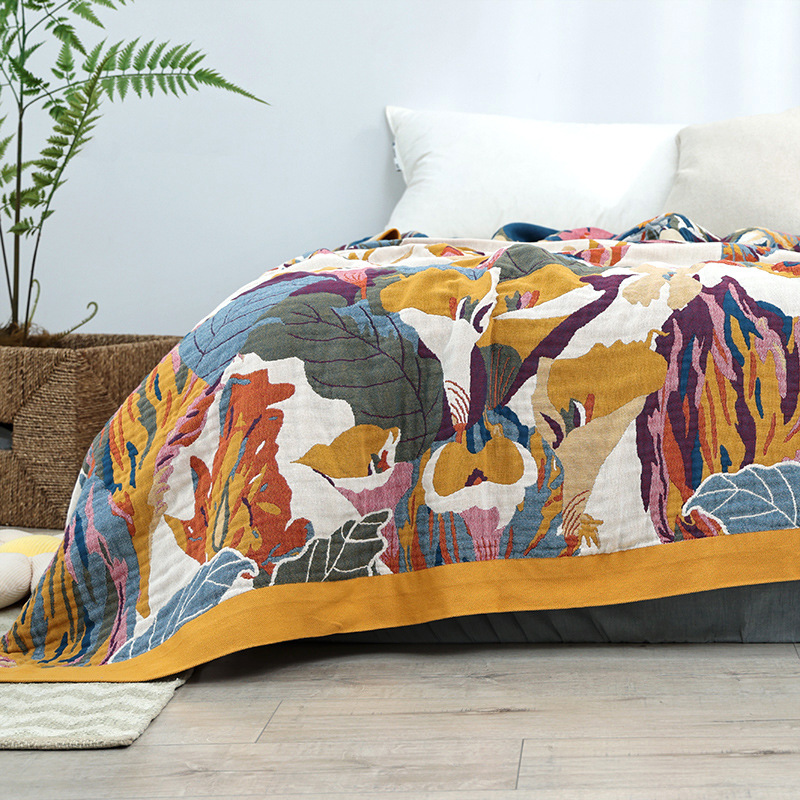 Manta de algodón Simple, cober - Muslin Cotton Bedspread reseña y precio