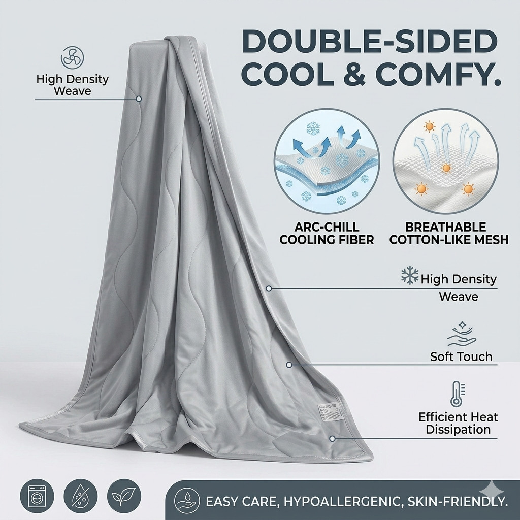 Manta Ligera, Transpirable y R - Cooling Blanket Hot Sleepers reseña y precio